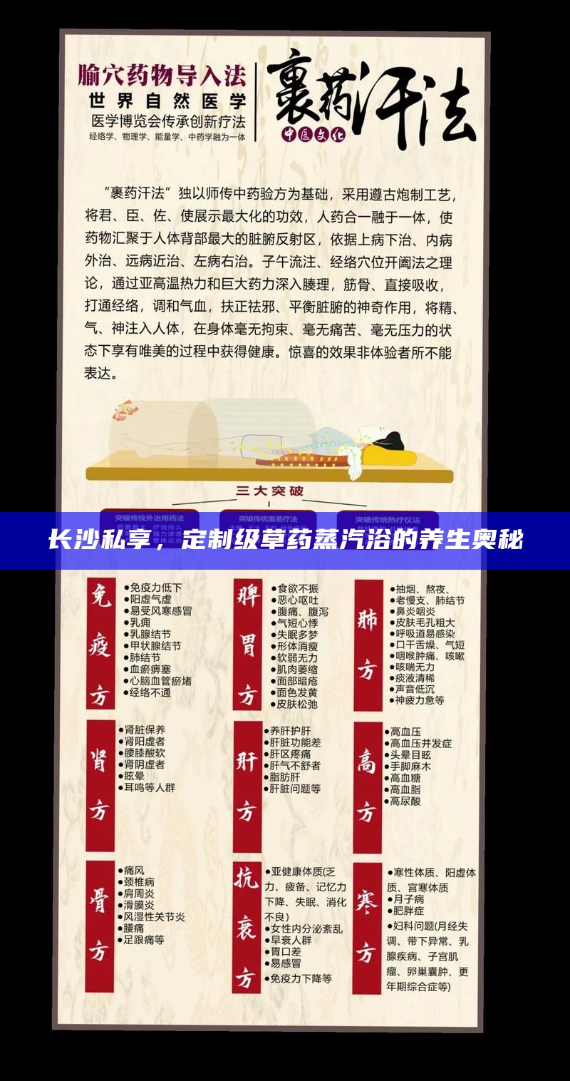 长沙私享，解锁定制级草药蒸汽浴的养生奥秘
